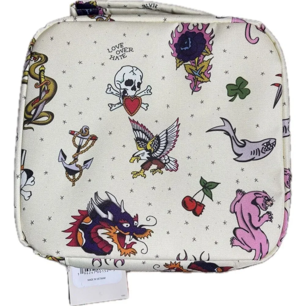 JANSPORT Lunch Break Traditional Tats Tattoos Tote Bag Love Over Hate NWT